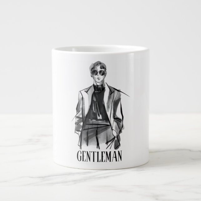 Kaffe kopp för herrar stil jumbo mugg (Framsidan)