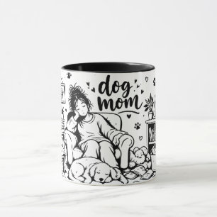 Kaffe kopp för hundmamma