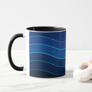 Kaffe kopp för Oceanvåg | Djupa blå havsvågor
