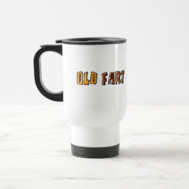 Kaffe kopp för resor med texten Gammal Gubbe