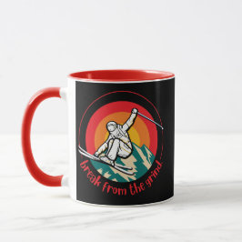 Kaffe kopp för skidberg