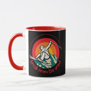 Kaffe kopp för skidberg