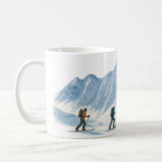 Kaffe kopp för skidbergsklättrare