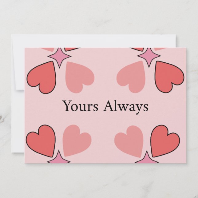 Kaffe kopp Forever Yours Love Inbjudningar (Framsida)