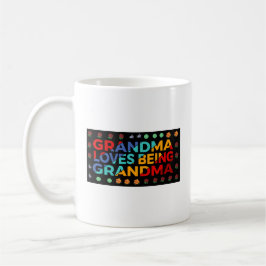Kaffe Kopp: Grandma Kärlek Varm mormor Kaffemugg
