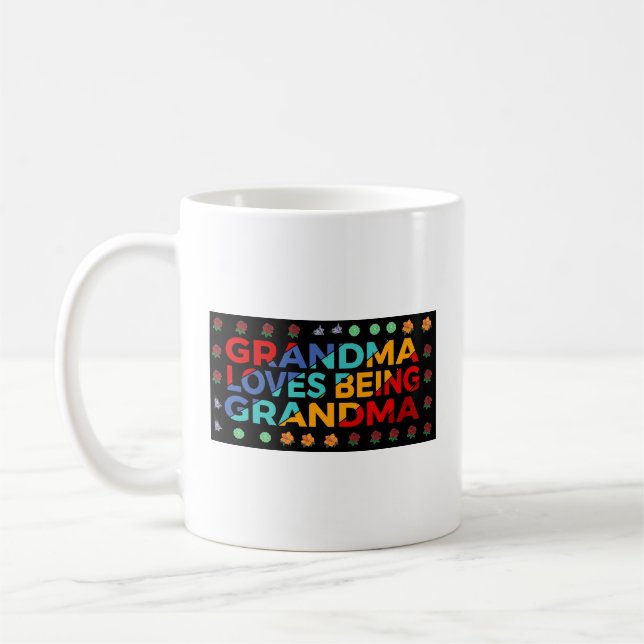 Kaffe Kopp: Grandma Kärlek Varm mormor Kaffemugg (Vänster)