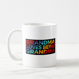 Kaffe Kopp: Grandma Kärlek Varm mormor Kaffemugg