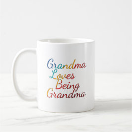 Kaffe Kopp: Grandma Kärlek Varm mormor Kaffemugg