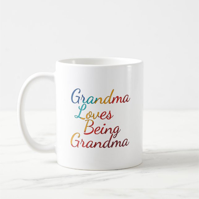 Kaffe Kopp: Grandma Kärlek Varm mormor Kaffemugg (Vänster)