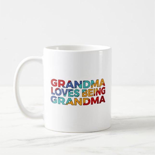 Kaffe Kopp: Grandma Kärlek Varm mormor Kaffemugg (Vänster)