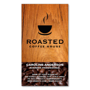 Kaffe   Kopp i Java   Kaffesbröd Magnetiska Visitkort