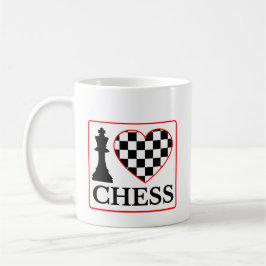 Kaffe Kopp: I Kärlek Chess Kaffemugg