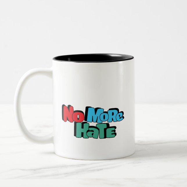 Kaffe Kopp: Ingen mer hate Två-Tonad Mugg (Vänster)