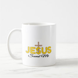 Kaffe Kopp: Jesus räddade mig Kaffemugg