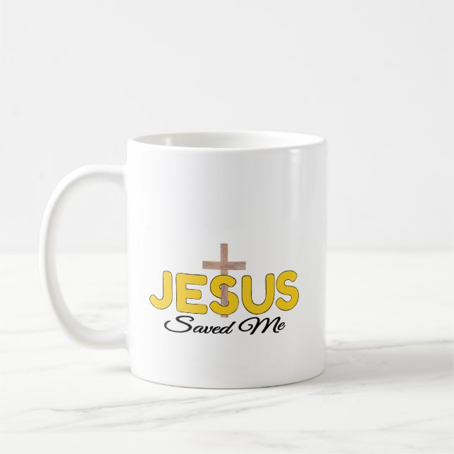 Kaffe Kopp: Jesus räddade mig Kaffemugg (Vänster)