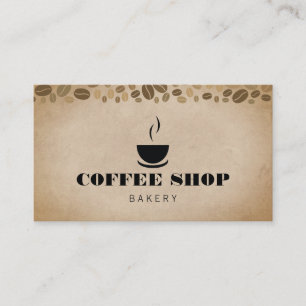 Kaffe Kopp-kaffebönor Visitkort