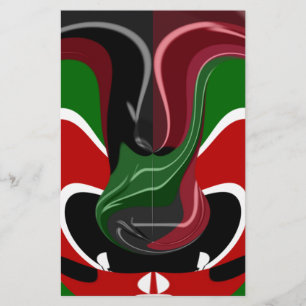 Kaffe kopp Kenya Flagga Hakuna Matata Brevpapper