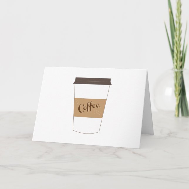 Kaffe Kopp Kort (Framsida)