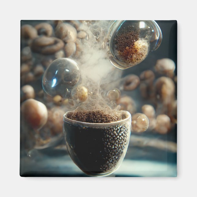 Kaffe Kopp Magnet (Framsidan)