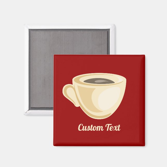 Kaffe kopp magnet (Front/Back)