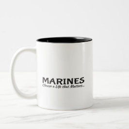 Kaffe Kopp: Marines Två-Tonad Mugg