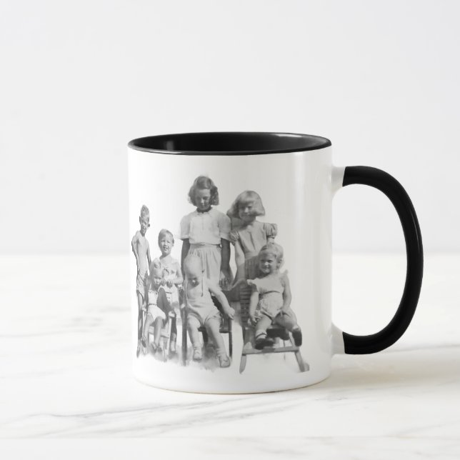Kaffe kopp med barn från 40-talet (Höger)