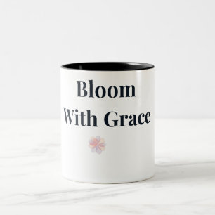 Kaffe kopp med blommande elegans