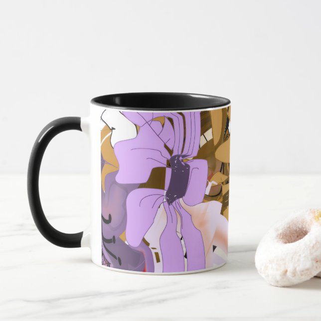 Kaffe kopp med blomstermotiv Elegans (Med munk)