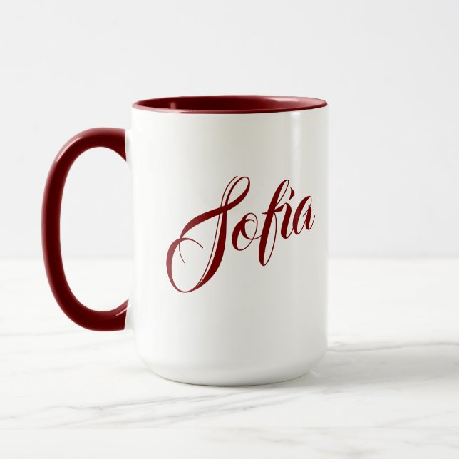 Kaffe kopp med eget namn (Vänster)