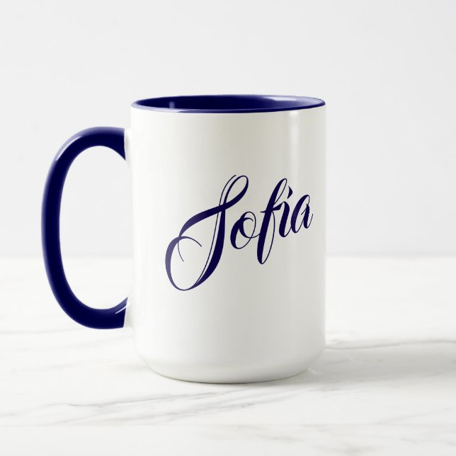 Kaffe kopp med eget namn (Vänster)