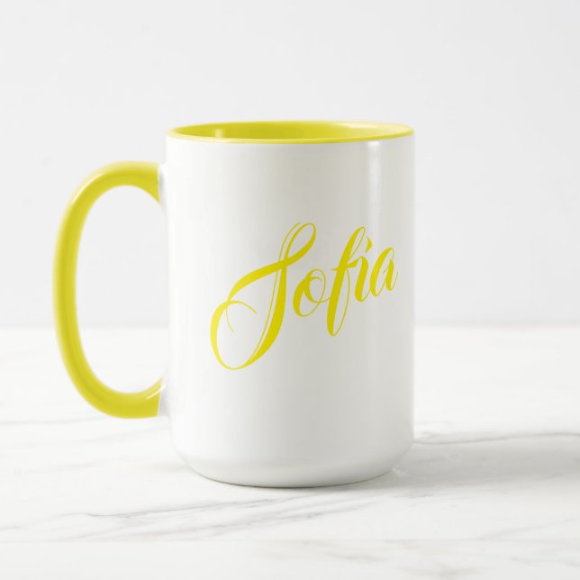 Kaffe kopp med eget namn (Vänster)