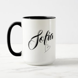 Kaffe kopp med eget namn