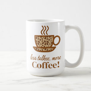 Kaffe Kopp med ett uppspelningsmeddelande