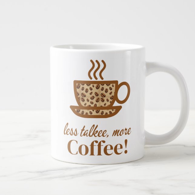 Kaffe Kopp med ett uppspelningsmeddelande Jumbo Mugg (Höger)