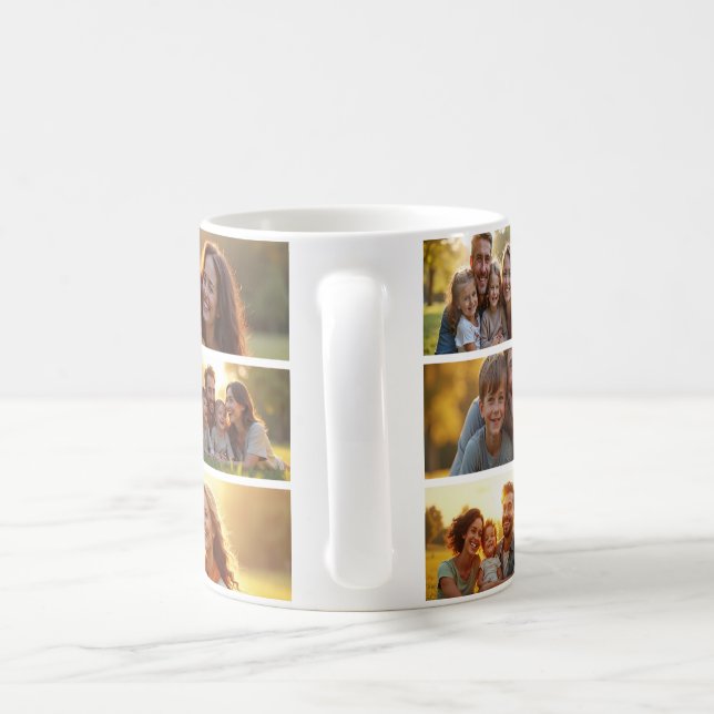 Kaffe kopp med familjefoto  (Handtag)
