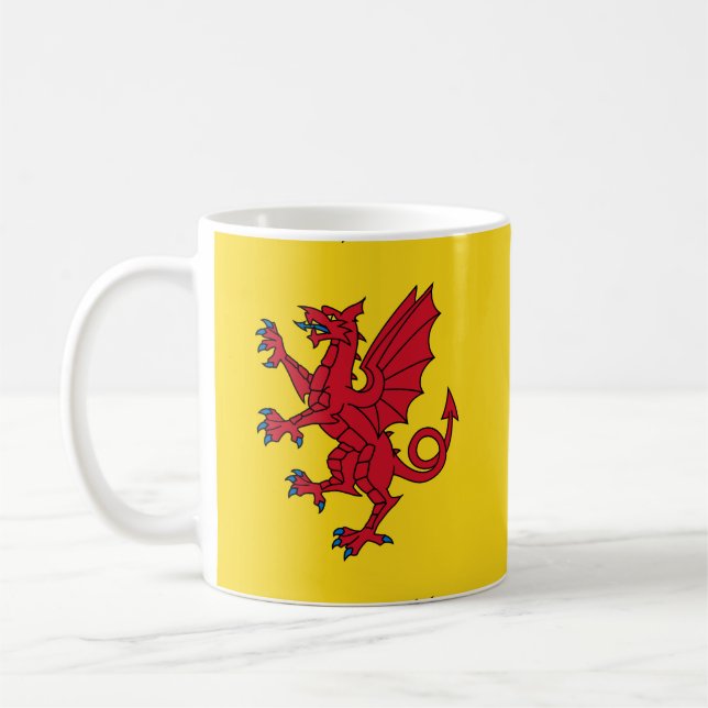 Kaffe kopp med flaggan för Somerset (Vänster)