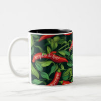 Kaffe kopp med het chilipeppar
