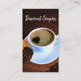 Kaffe Kopp med Hjärtformade skum Rabattkort