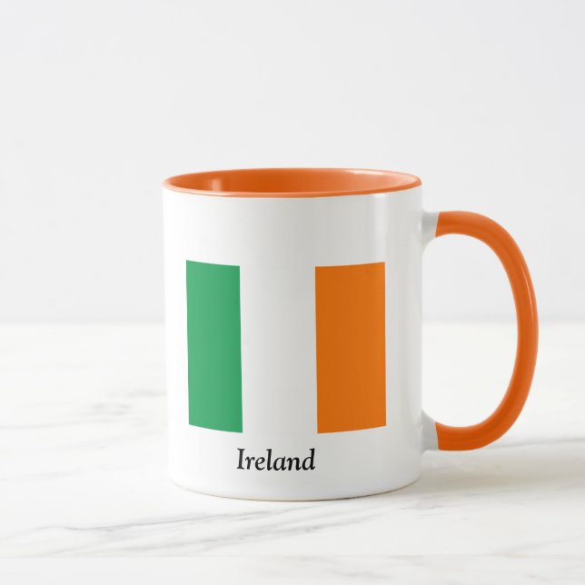 Kaffe kopp med Irlands flagga (Höger)