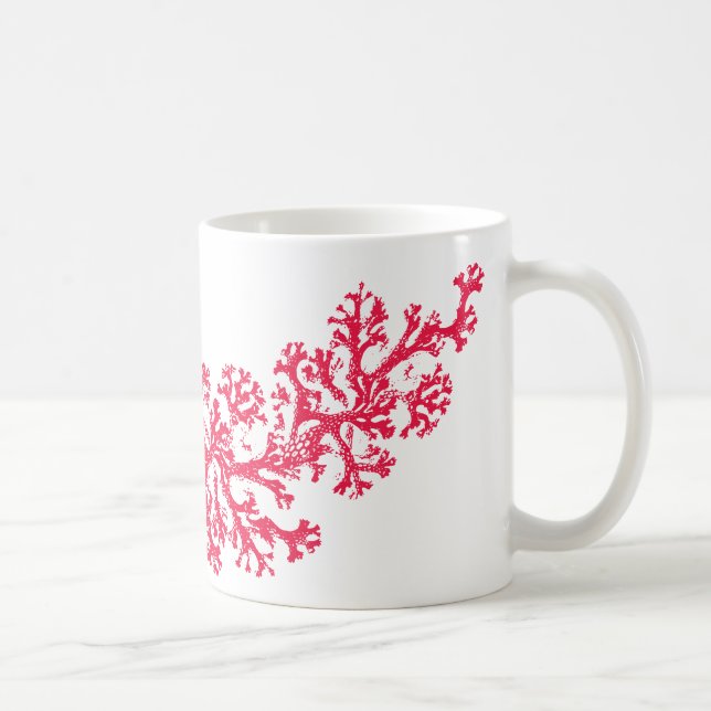 Kaffe kopp med korallmotiv (Höger)