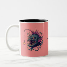 Kaffe kopp med marulk monster