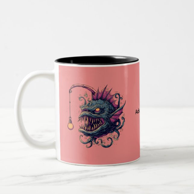 Kaffe kopp med marulk monster (Vänster)