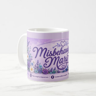 Kaffe kopp med Mary som uppför sig illa