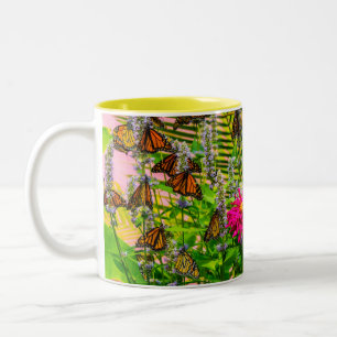 Kaffe kopp med Monarkfjärilar