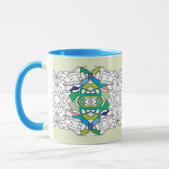 Kaffe kopp med mönster (Vänster)