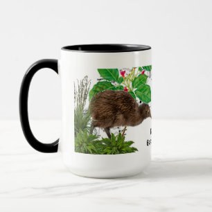 Kaffe kopp med Nya Zeeland infödda Fågel