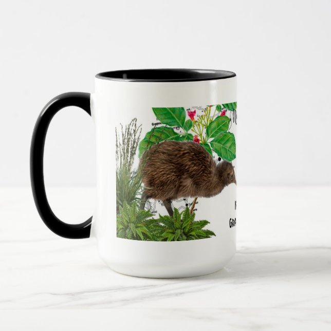 Kaffe kopp med Nya Zeeland infödda Fågel (Vänster)