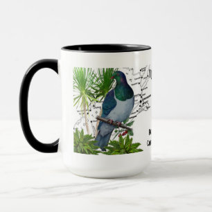 Kaffe kopp med Nya Zeelands inhemska fågel