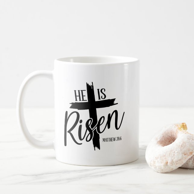 Kaffe kopp med Uppståndna Korset (Med munk)