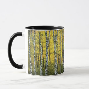 Kaffe Kopp Mugg - Acadia Forest Birch Träd